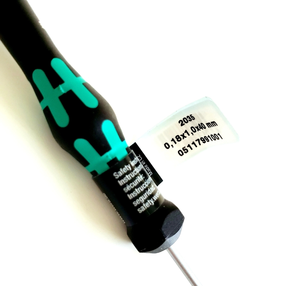 Wera Micro Precision Screwdriver Eyeglasses Watch Mini Flat Head 1.0mm 0.18 - Picture 4 of 4
